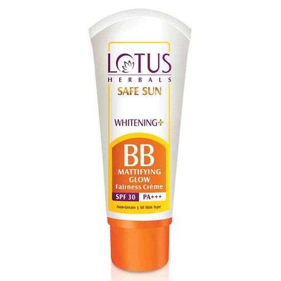 Lotus Herbals Safe Sun Whitening+ BB Mattifying Glow Fairness Creme 